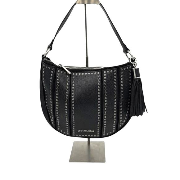 RETAIL $389 Michael Kors MICHAEL Brooklyn Grommet Applique Medium Hobo*NEW w/tag - Picture 1 of 15